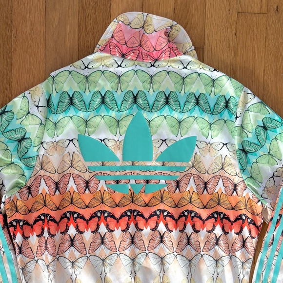 Adidas x The Farm Butterfly Track Jacket Original Collab Size Medium Rio - Picture 6 of 9